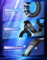 PS4 PS5 Xbox One Gaming Headset Headphones Microphone LED PC Laptop BLUE - Image 7