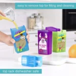 Kids School Water bottle & Snack Box Set Lunchbox Water Juice Bottle Animals - Image 7
