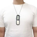 Dog Tags US Military Army Style Dog Tags Chain Necklace Combat Solider 24 inch