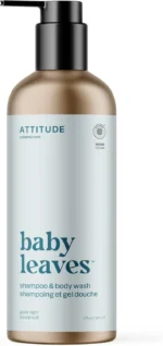 ATTITUDE Baby Leaves Good Night 2-in-1 Shampoo and Body Wash Vegan Natural 473ml