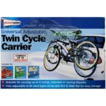 Twin Bike Bicycle Travel Rack Carrier 4 x 4 Car Body Boot Foldable Adjust 30kg - Image 2