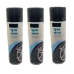 3 x INSTANT TYRE DRESSING 500ML TYRE SPRAY ON TYRE SHINE CARS VAN WHOLESALE