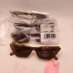 6 x Wholesale Skinny Dip London Women Sunglasses Angled Tortoiseshell Cat-Eye