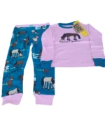 Kids Girls Pyjamas Children PJs 2 Piece Soft Sleepwear Loungewear Set D61 - Image 6