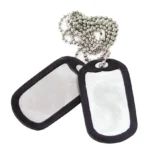 Dog Tags US Military Army Style Dog Tags Chain Necklace Combat Solider 24 inch - Image 3