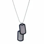 Dog Tags US Military Army Style Dog Tags Chain Necklace Combat Solider 24 inch - Image 2