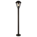 4 x Lantern Lamp Post Lights outdoor IP44 Mains powered Aluminium Dark Brown - Image 2