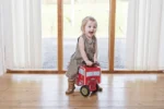 Wooden Baby Ride On Car Walker My First Ride Baby Car Push Along Ride FIRE ENGINE - Image 3