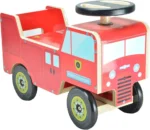 Wooden Baby Ride On Car Walker My First Ride Baby Car Push Along Ride FIRE ENGINE