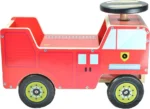 Wooden Baby Ride On Car Walker My First Ride Baby Car Push Along Ride FIRE ENGINE - Image 5
