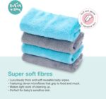 24 x Robin+Roo Reusable Baby Wipes Washable Microfibre Cloths Cleaning Hand Cloths - Image 2