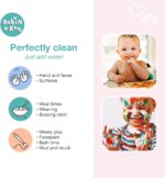 24 x Robin+Roo Reusable Baby Wipes Washable Microfibre Cloths Cleaning Hand Cloths - Image 5