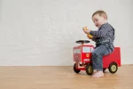Wooden Baby Ride On Car Walker My First Ride Baby Car Push Along Ride FIRE ENGINE - Image 8