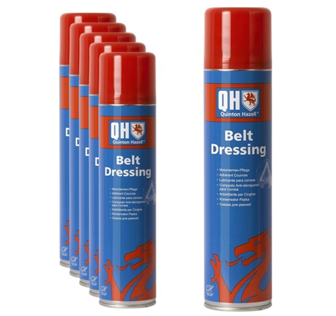 Untitled 6 x QH Car Belt Slipping Lubrication Dressing Protection Spray 400ml Stops Squeaks & Extends Belt Life - Image 1