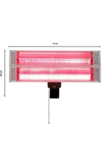 Out & Out Zurich Deluxe 2400W Wall Mounted Infrared Patio Heater - Image 2
