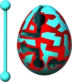 12 x Smart Egg 3D Labyrinth Maze Puzzle Brain Teaser Toys Games Party Bags Fillers - Image 2