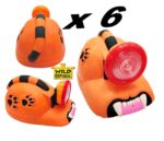 6 x Hard Hat Helmet with Torch Safety Squad Tiger Wild Republic Discovery Toys Flash